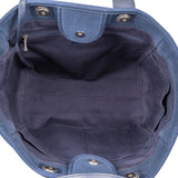 Chanel Bleu Tweed Deauville Handbag