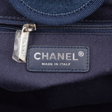 Chanel Bleu Tweed Deauville Handbag
