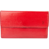 Louis Vuitton Rouge Epi Leather Sarah Wallet