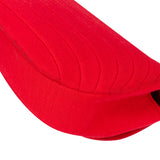 Chanel Rouge Cotton 24K Gold Halfmoon Single Flap Shoulder Bag