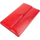 Louis Vuitton Rouge Epi Leather Sarah Wallet