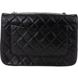 Chanel Quilted Lambskin 24K Gold Single Flap Crossbody Bag