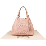 Gucci Pink Leather GG Soho Handbag