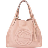 Gucci Pink Leather GG Soho Handbag