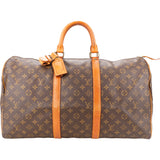 Louis Vuitton Canvas Monogram Keepall 50