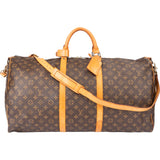 Louis Vuitton Canvas Monogram Keepall 60 Bandouliere