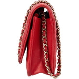 Chanel Quilted Caviar Leather Wallet On Chain Crossbody Bag