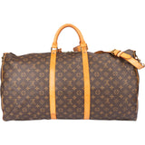 Louis Vuitton Canvas Monogram Keepall 60 Bandouliere