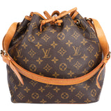 Louis Vuitton Canvas Monogram Sac Noe Petit Shoulder Bag