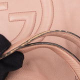 Gucci Pink Leather GG Soho Handbag