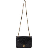 Chanel Quilted Lambskin 24K Gold Single Flap Crossbody Bag