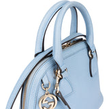 Gucci Blue Leather GG Handbag