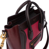 Céline Tricolor Leather Luggage Handbag