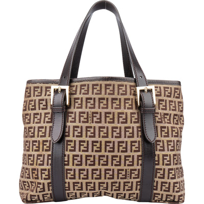 Fendi FF Monogram Zucca Handbag - vintageandkickz