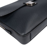 Louis Vuitton Blue Taiga Leather Vassili PM Business Handbag