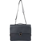 Louis Vuitton Blue Taiga Leather Vassili PM Business Handbag
