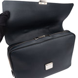 Louis Vuitton Blue Taiga Leather Vassili PM Business Handbag