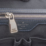 Louis Vuitton Blue Taiga Leather Vassili PM Business Handbag