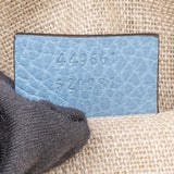 Gucci Blue Leather GG Handbag