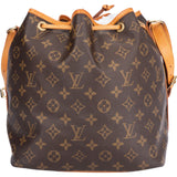 Louis Vuitton Canvas Monogram Sac Noe Petit Shoulder Bag