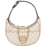 Gucci GG Supreme Monogram Halfmoon Handbag