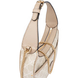 Gucci GG Supreme Monogram Halfmoon Handbag