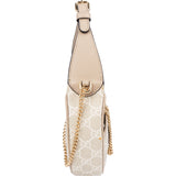 Gucci GG Supreme Monogram Halfmoon Handbag