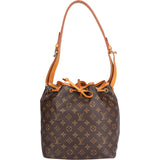 Louis Vuitton Canvas Monogram Sac Noe Petit Shoulder Bag