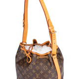 Louis Vuitton Canvas Monogram Sac Noe Petit Shoulder Bag