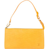 Louis Vuitton Yellow Epi Leather Pochette Accessoire Handbag