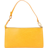 Louis Vuitton Yellow Epi Leather Pochette Accessoire Handbag