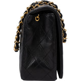 Chanel Quilted Lambskin 24K Gold Single Flap Crossbody Bag