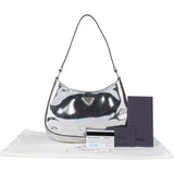 Prada Silver Triangle Cleo Shoulder Bag