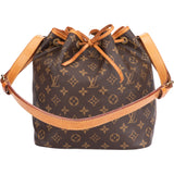 Louis Vuitton Canvas Monogram Sac Noe Petit Shoulder Bag