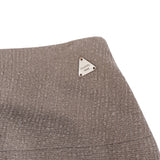 Chanel Gris Wool Set01 Skirt (D 34 / FR 36)