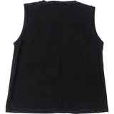Yves Saint Laurent Black Cotton YSL Top (S)