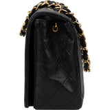 Chanel Quilted Lambskin 24K Gold Single Flap Crossbody Bag