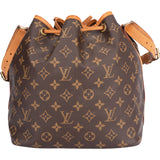 Louis Vuitton Canvas Monogram Sac Noe Petit Shoulder Bag