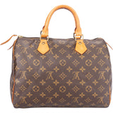 Louis Vuitton Canvas Monogram Speedy 30 Handbag