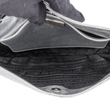 Prada Silver Triangle Cleo Shoulder Bag