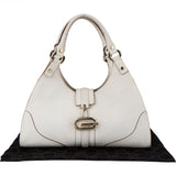 Gucci White Leather Jackie Handbag