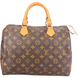 Louis Vuitton Canvas Monogram Speedy 30 Handbag