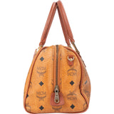 MCM Visetos Monogram Boston Handbag