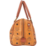 MCM Visetos Monogram Boston Handbag