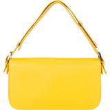 Fendi Sunflower Leather Limited Buckle Baguett Shoulder Bag