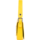 Fendi Sunflower Leather Limited Buckle Baguett Shoulder Bag