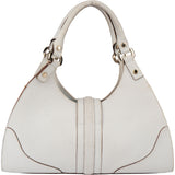 Gucci White Leather Jackie Handbag