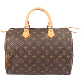 Louis Vuitton Canvas Monogram Speedy 30 Handbag