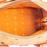 MCM Visetos Monogram Boston Handbag