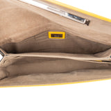 Fendi Sunflower Leather Limited Buckle Baguett Shoulder Bag